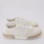 Fendi sneakers, luxury footwear, beige sneakers, men's fashion, designer sneakers