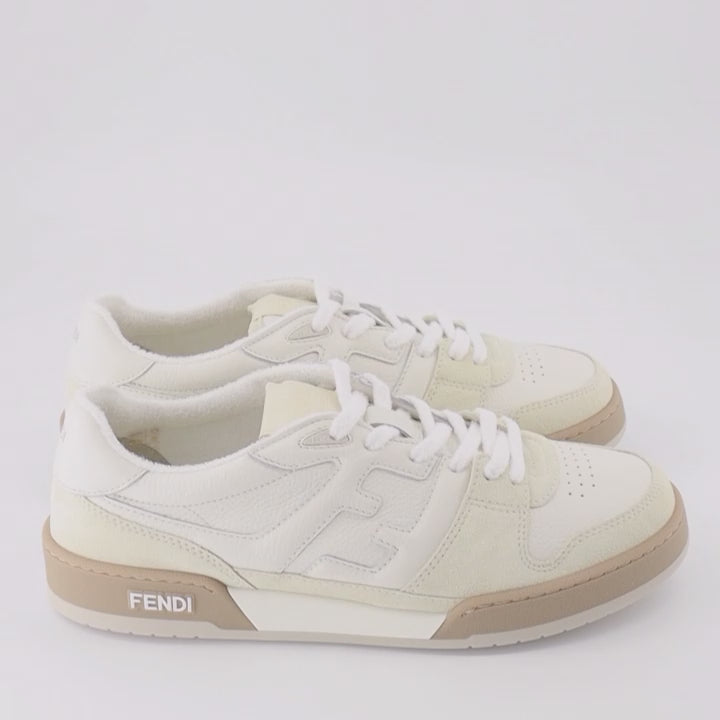 Fendi sneakers, luxury footwear, beige sneakers, men's fashion, designer sneakers