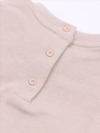 Fendi kids sweatshirt, luxury children's wear, beige sweatshirt, Fendi Roma, designer kids clothing