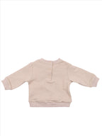 Fendi kids sweatshirt, luxury children's wear, beige sweatshirt, Fendi Roma, designer kids clothing