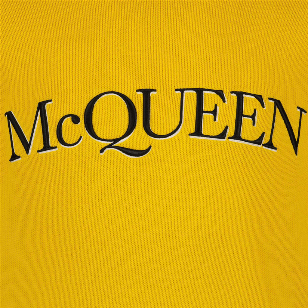 Alexander McQueen, Yellow Sweatshirt, Men's Luxury Fashion, Designer Sweatshirt, High-End Men's Clothing