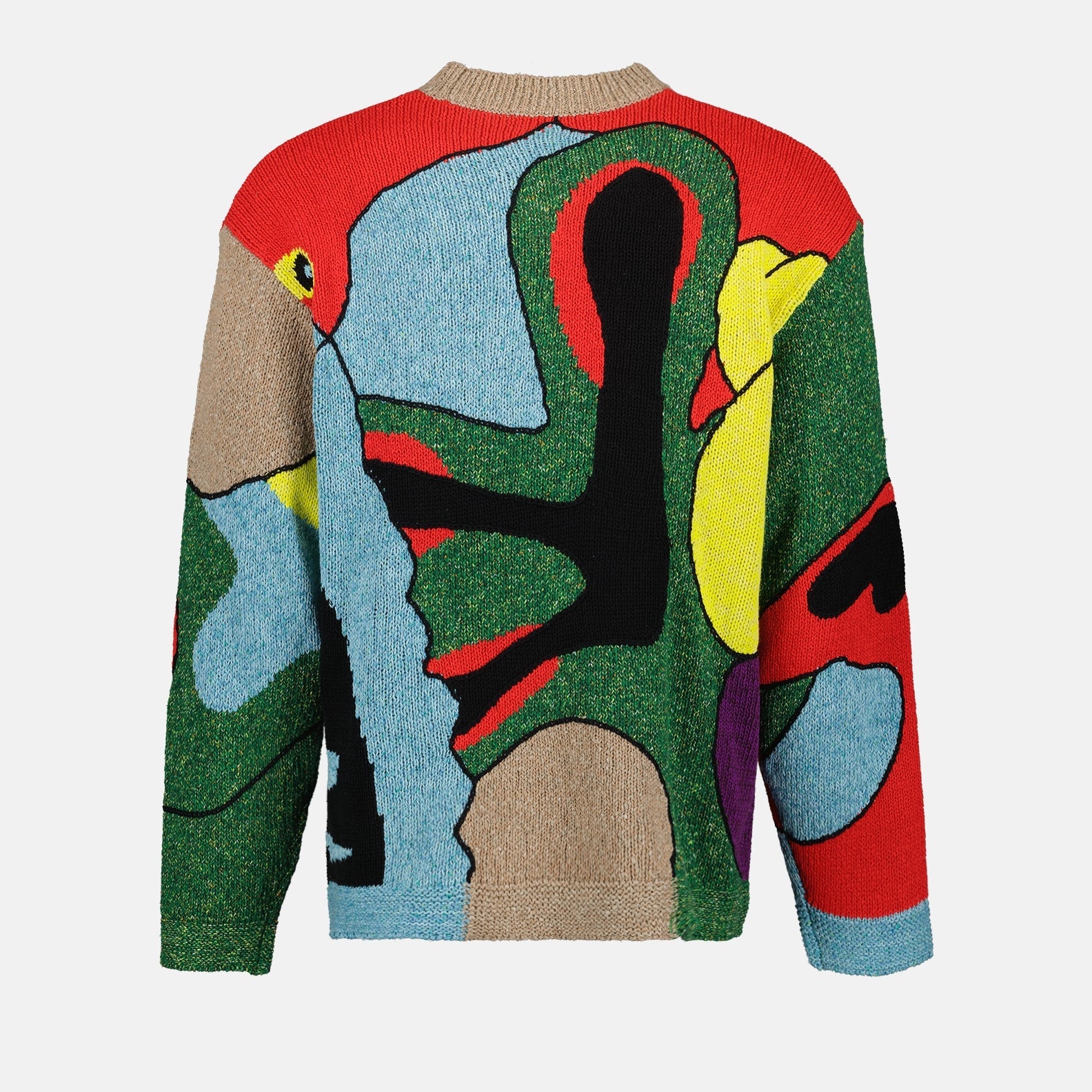 Kenzo, Multicolor Patterned Sweater, luxury men's fashion, designer sweater, high-end apparel