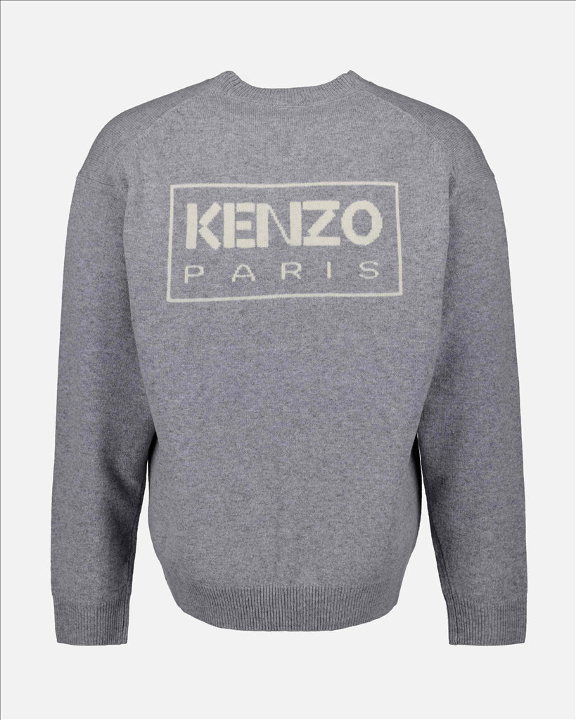 Kenzo Sweater, Boke Flower, Men's Grey Sweater, Luxury Sweater, Men's Fashion