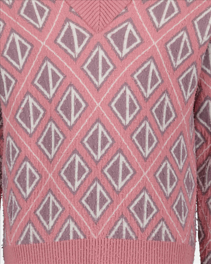 Dior, Luxury Men's Sweater, CD Diamond, Men's Cashmere, Pink Sweater