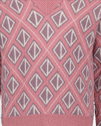 Dior, Luxury Men's Sweater, CD Diamond, Men's Cashmere, Pink Sweater