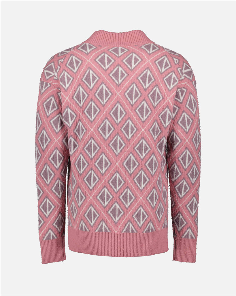 Dior, Luxury Men's Sweater, CD Diamond, Men's Cashmere, Pink Sweater