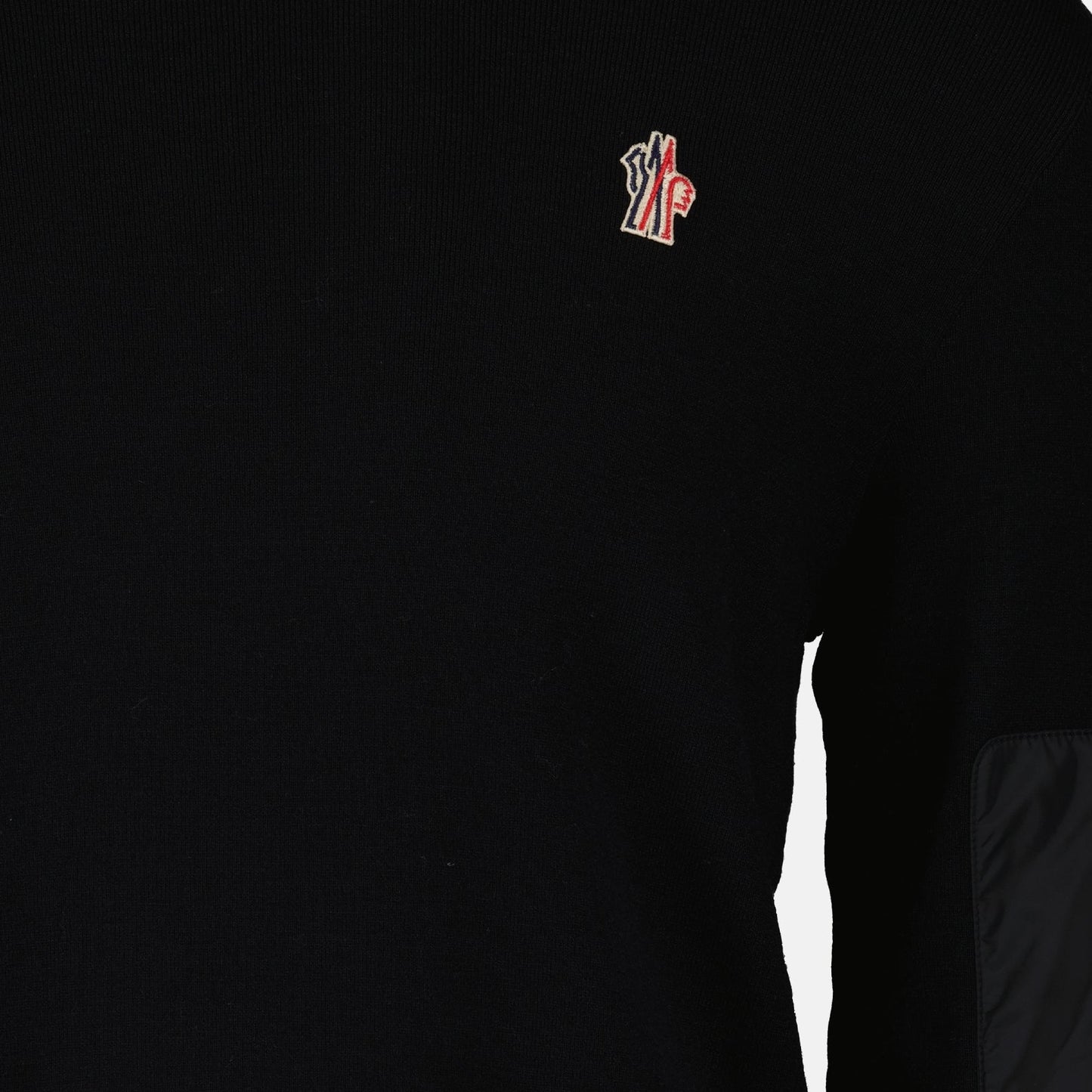 Moncler Grenoble, Black Turtleneck, Men's Luxury Fashion, Ribbed Turtleneck, Slim-fit Turtleneck