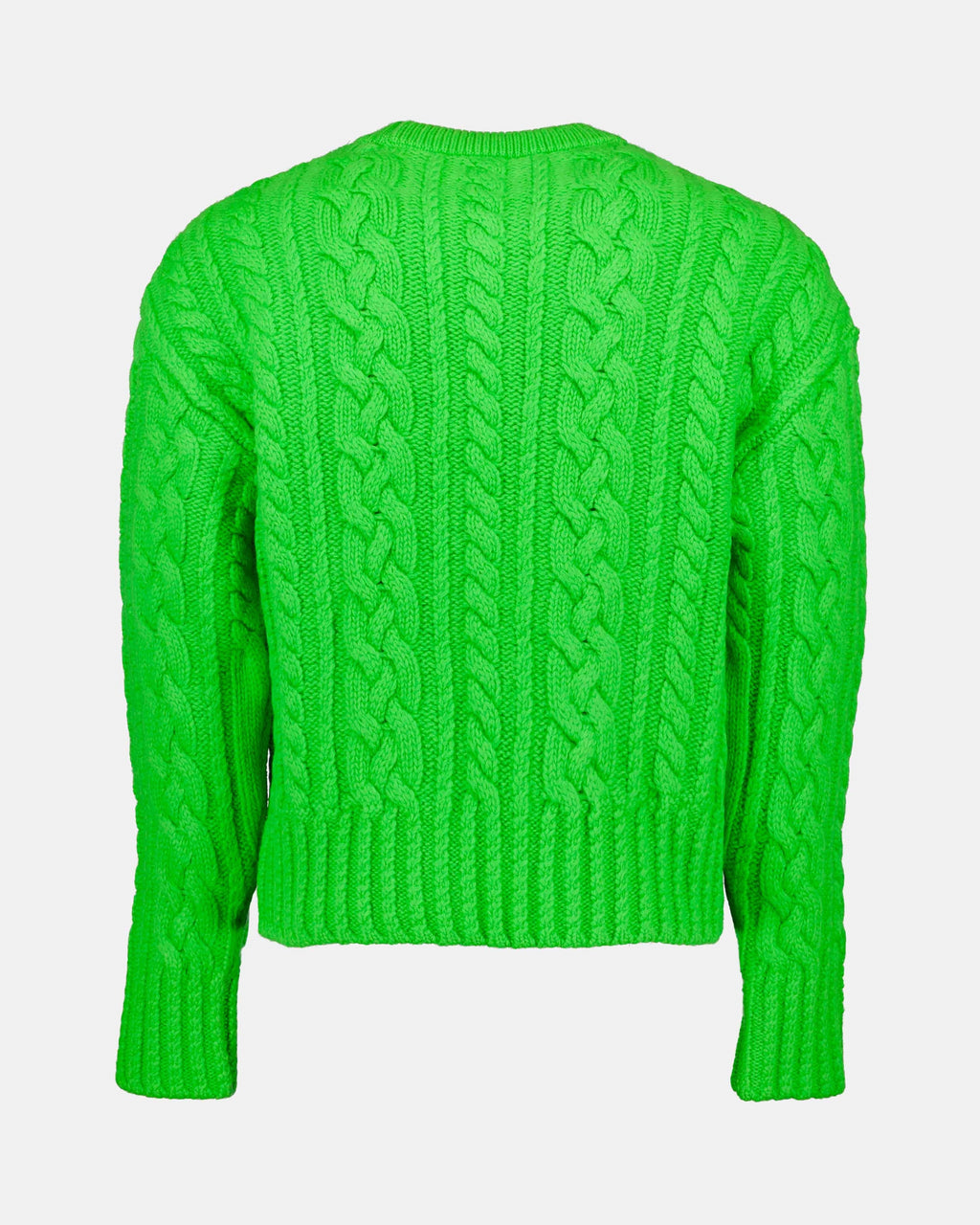 Green Sweater for Women, AMI Paris, Ribbed Knit, Chic Sweater, High-End