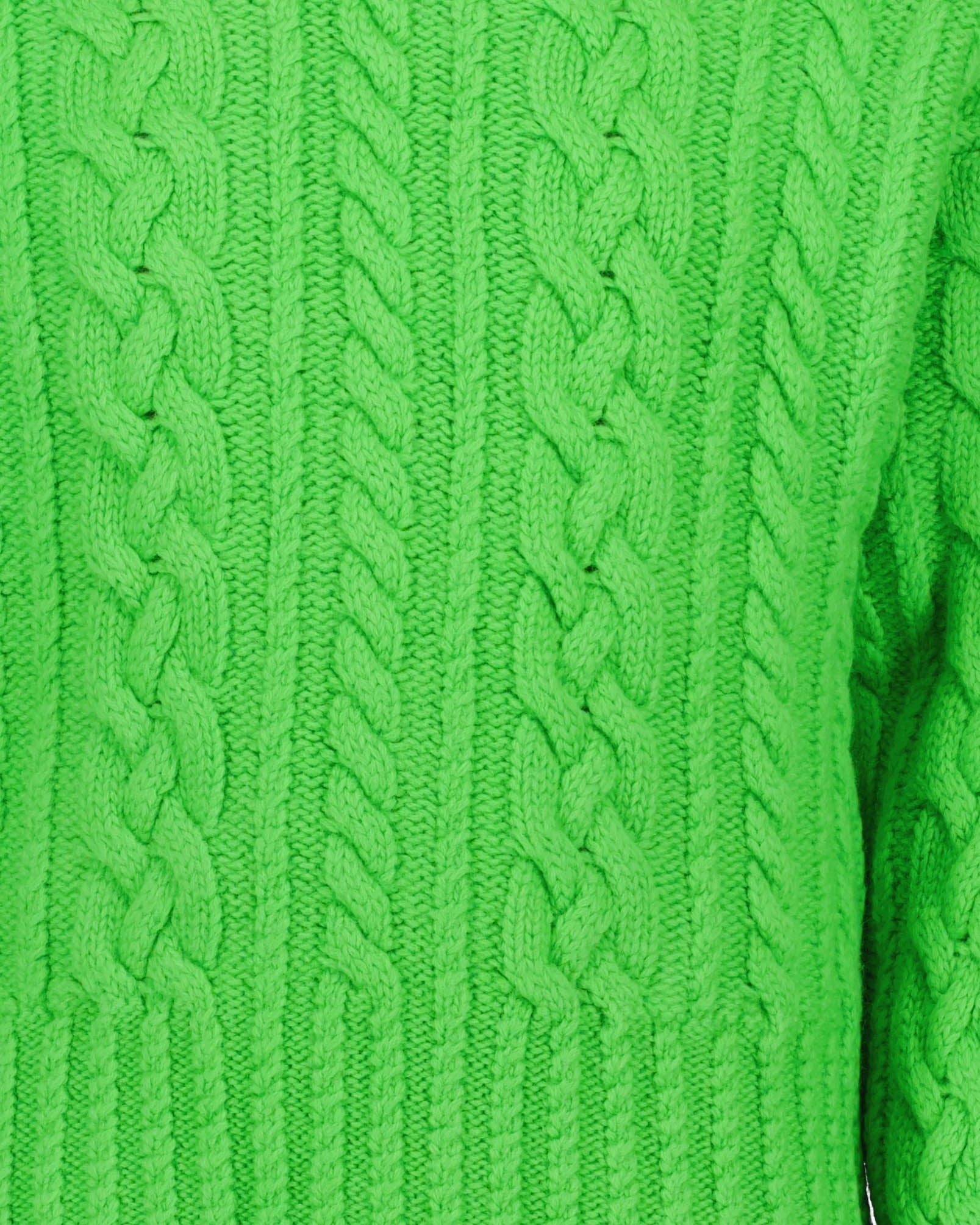 Green Sweater for Women, AMI Paris, Ribbed Knit, Chic Sweater, High-End