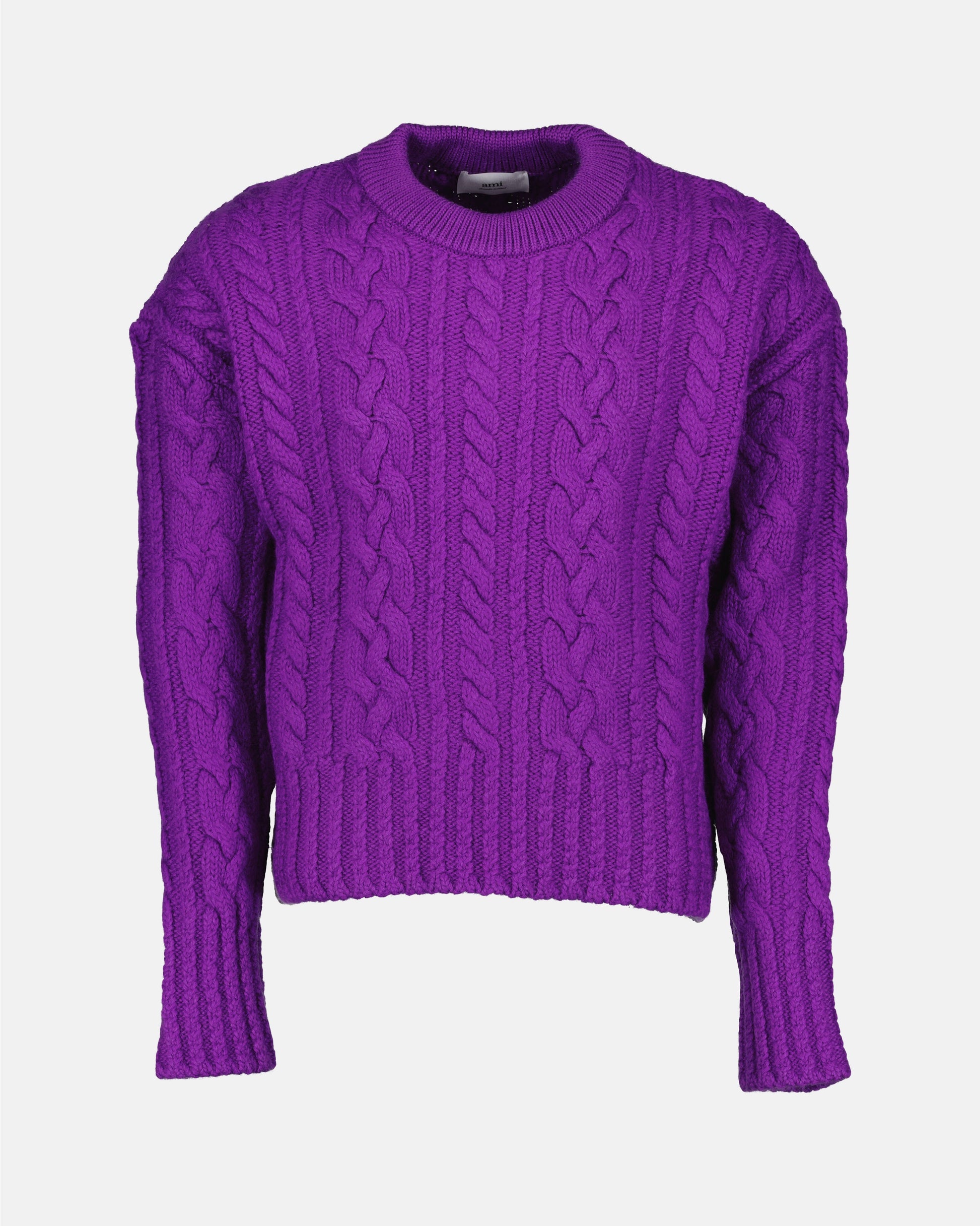 Violet Sweater, Ribbed Sweater, AMI Paris, Wool Sweater, Luxury Ready-to-Wear