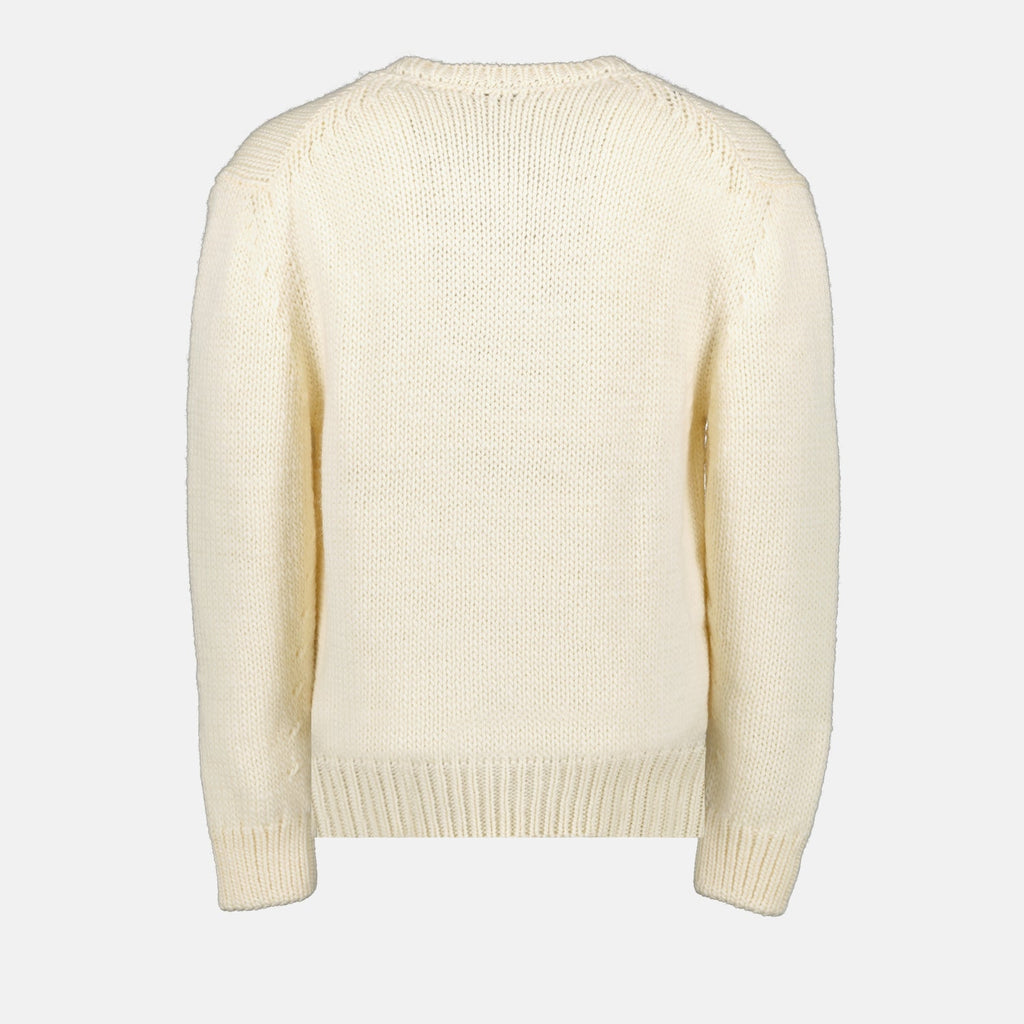 Dior, men's pullover, luxury knitwear, white pullover, designer menswear