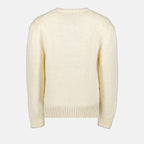 Dior, men's pullover, luxury knitwear, white pullover, designer menswear