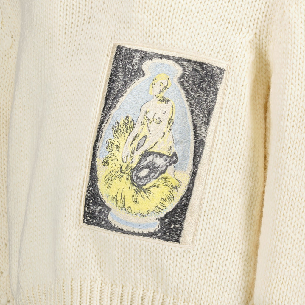 Dior, men's pullover, luxury knitwear, white pullover, designer menswear