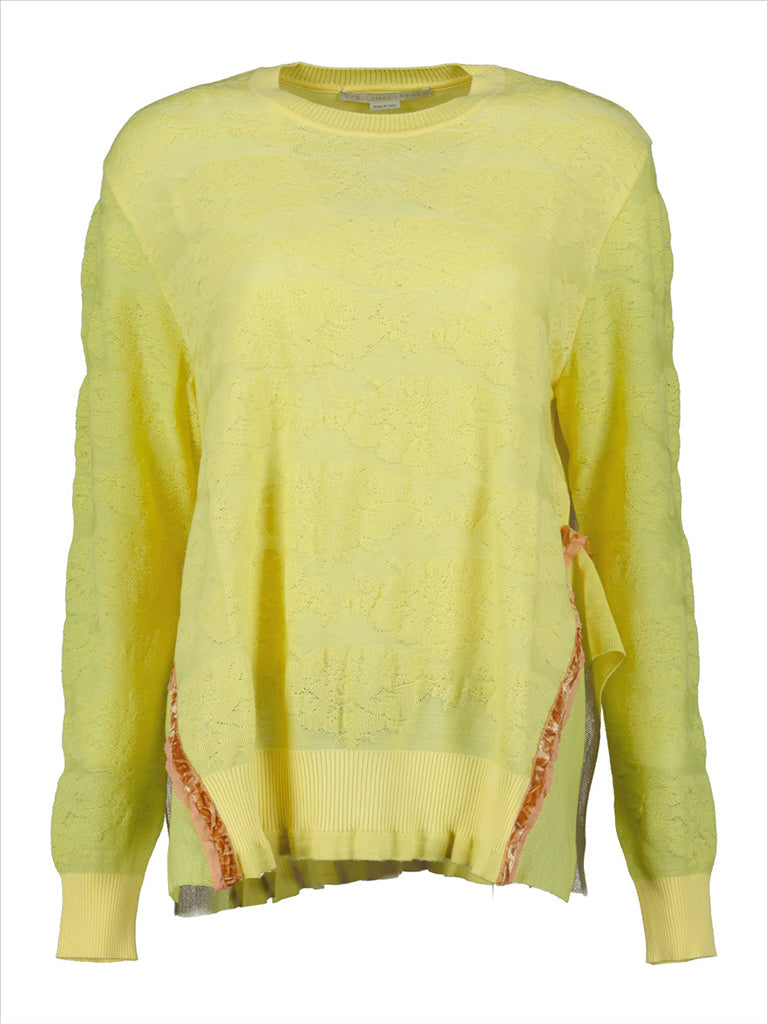 Wool sweater, Stella McCartney, yellow, winter, elegant