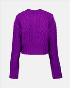 Violet Sweater, Thick Knit, AMI Paris, Women's Sweater, High-End