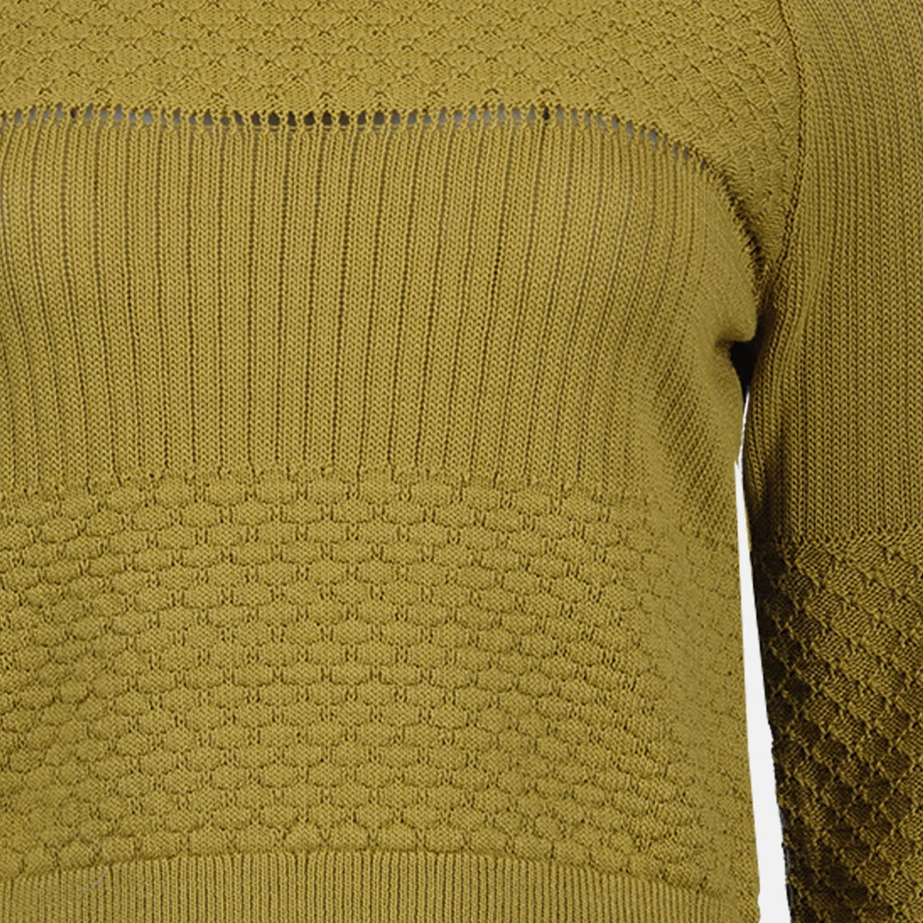 Victoria Beckham knit sweater, luxury green sweater, women's designer knitwear, elegant women's clothing, high-end fashion