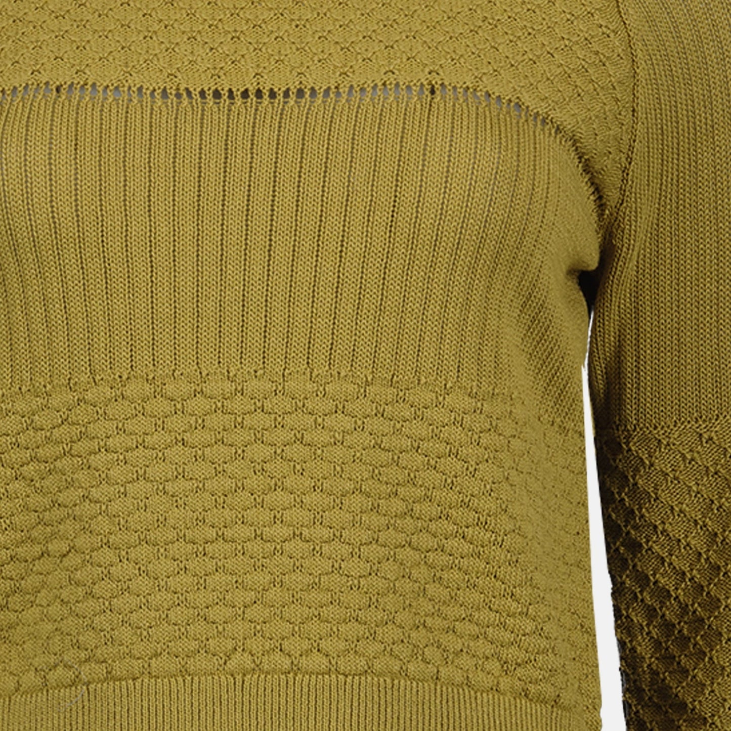 Victoria Beckham knit sweater, luxury green sweater, women's designer knitwear, elegant women's clothing, high-end fashion