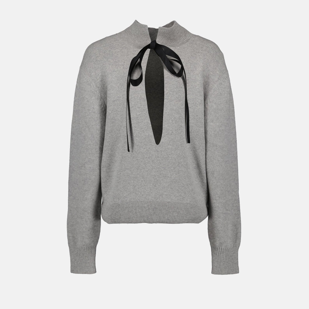 Fendi cashmere sweater, luxury women’s knitwear, designer women’s pull, high-end fashion, Fendi Mirror Pull