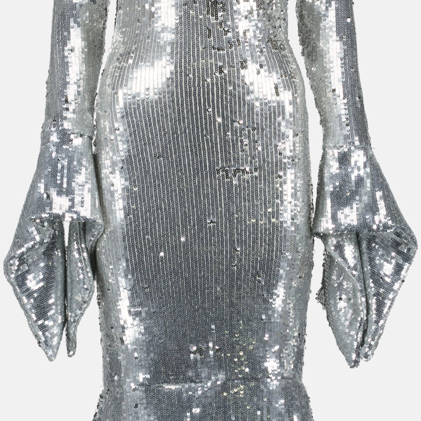 Sequin Dress, AMI Paris, Evening Dress, Silver Dress, Luxury Gown