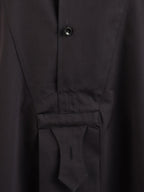 Maison Margiela, luxury shirt dress, navy blue dress, women's fashion, elegant dress