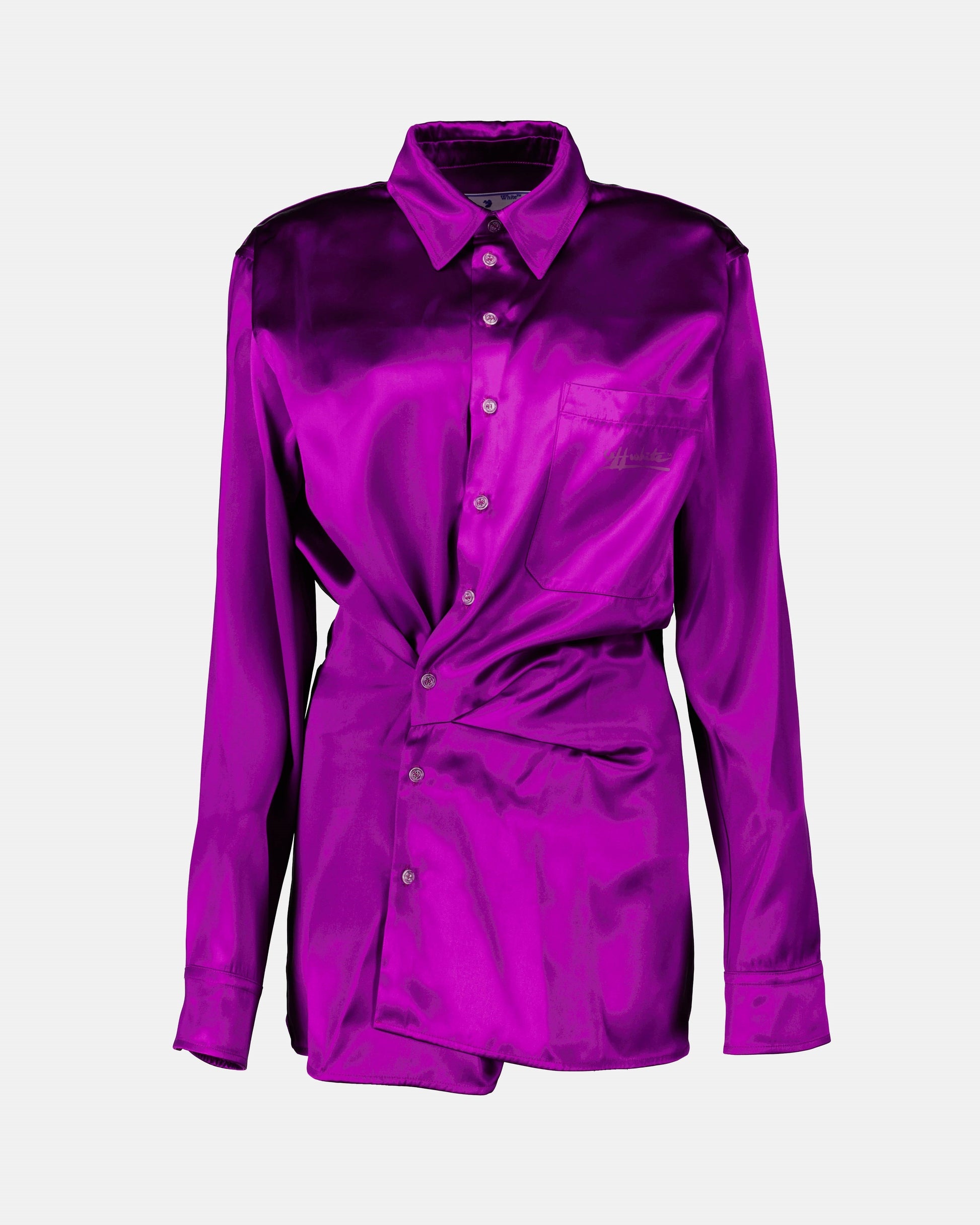 Shirt Dress, Purple, Elegance, Chic Evening, Luxury