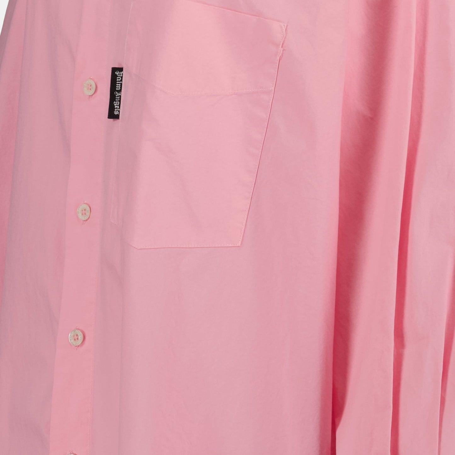 Palm Angels, Pink Shirt Dress, Luxury Women's Apparel, High-End Fashion, Designer Dress