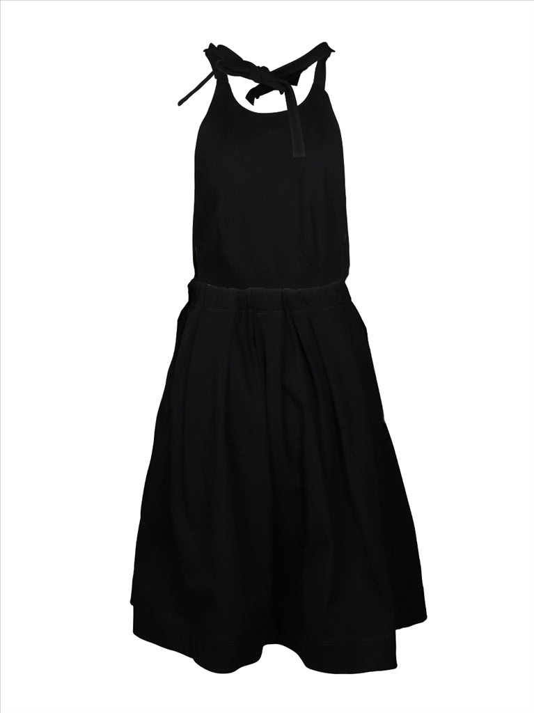 Prada dress, backless dress, black dress, women's luxury fashion, designer dresses