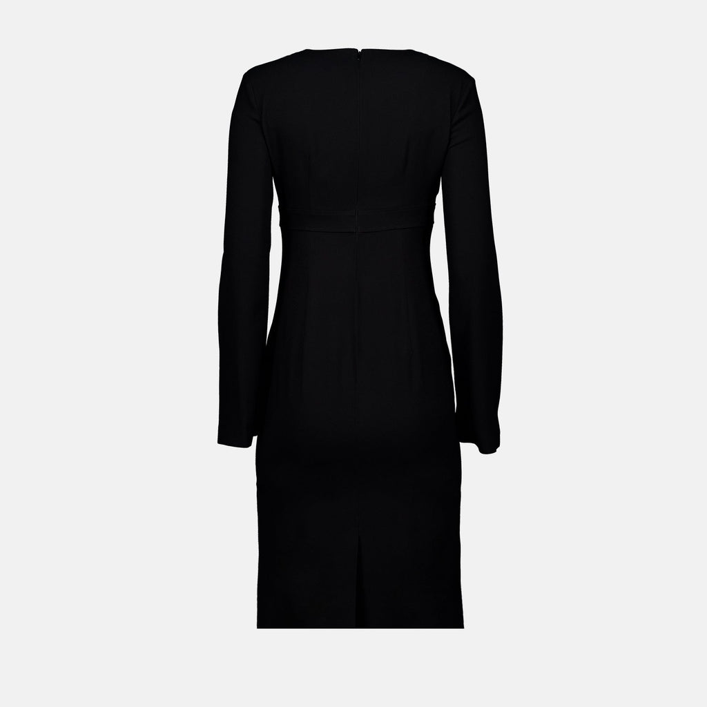 Moschino dress, Black shift dress, Women's luxury fashion, Elegant dress, High-end women’s clothing