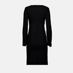 Moschino dress, Black shift dress, Women's luxury fashion, Elegant dress, High-end women’s clothing