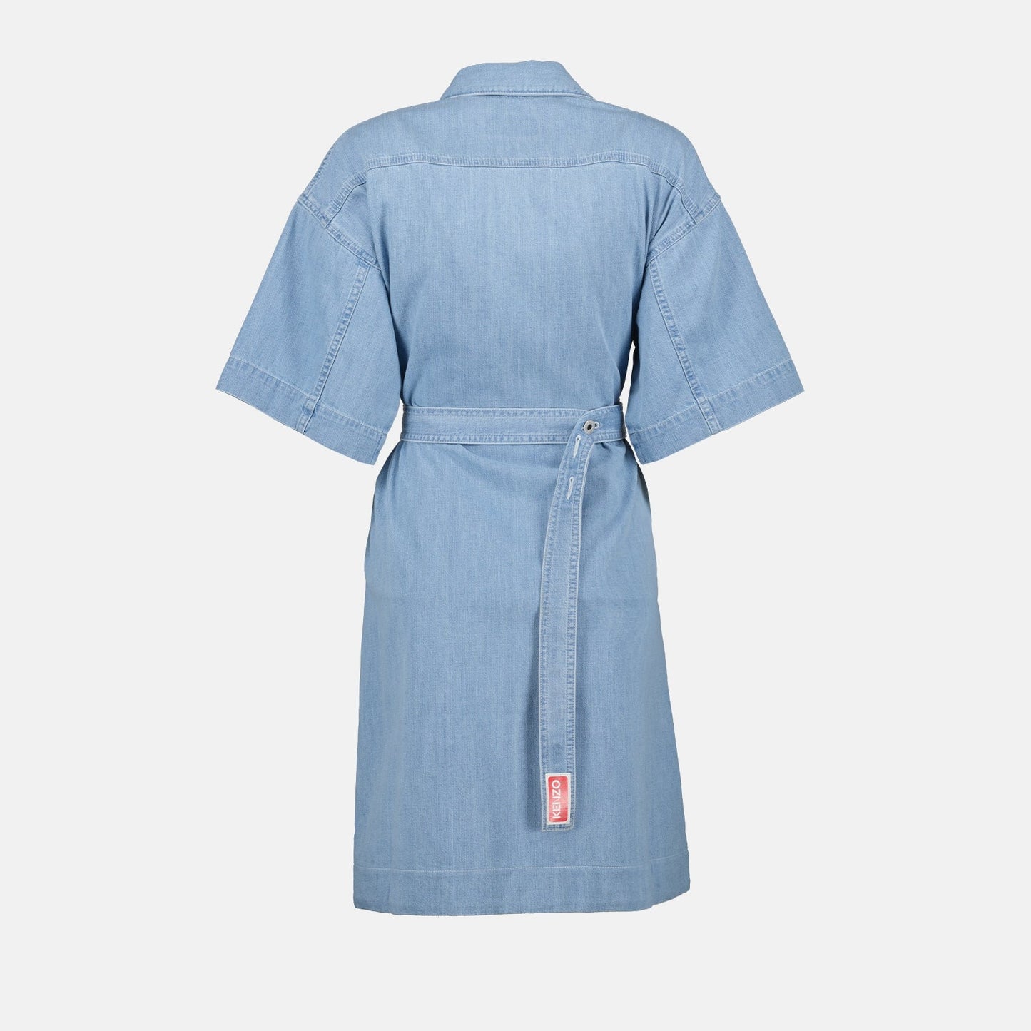 Blue Denim Dress, Kenzo Dress, Women’s Luxury Fashion, Designer Dresses, High-End Denim