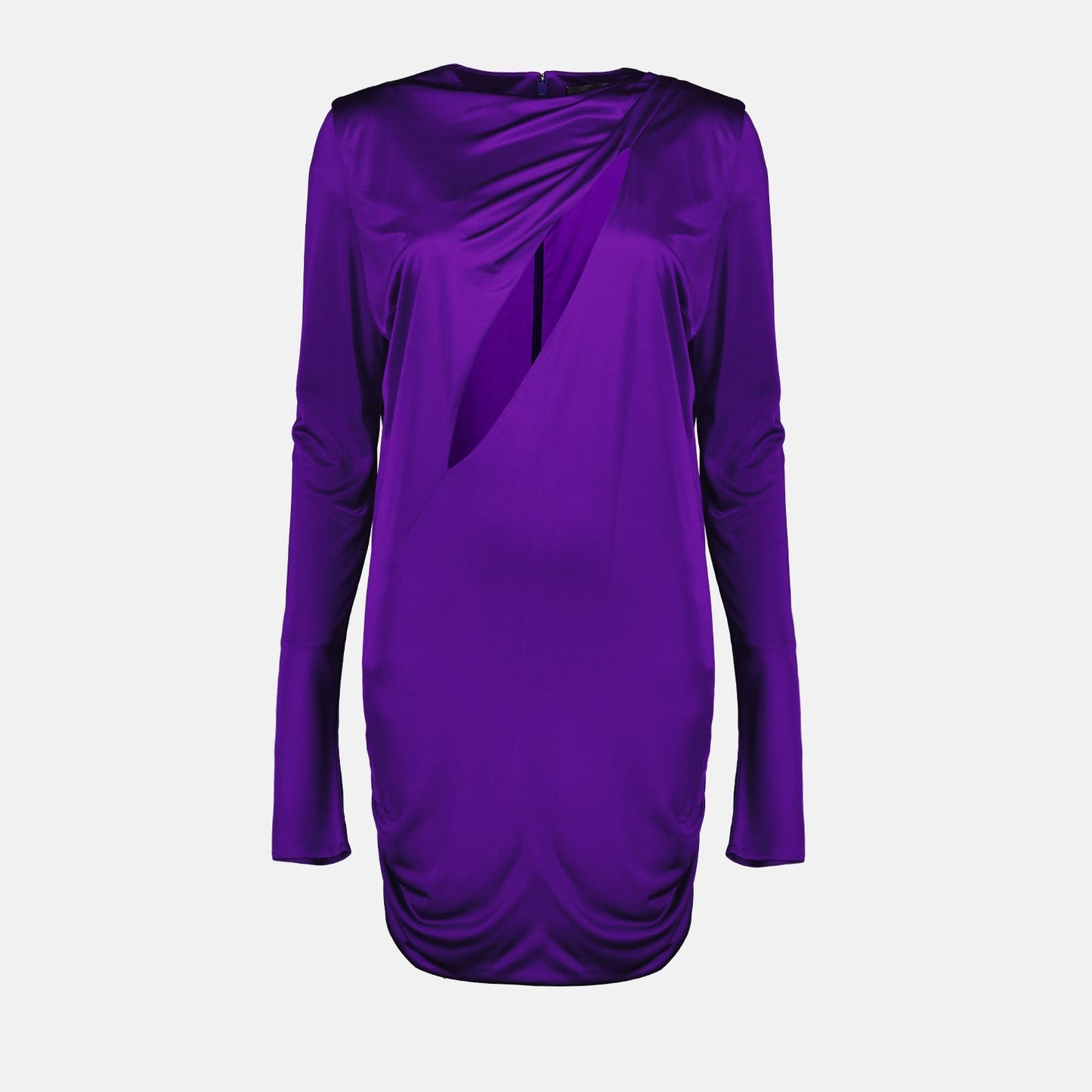 Versace, Violet Viscose Dress, Luxury Womenswear, Designer Dress, High-end Fashion