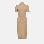 Fendi, long beige dress, women's luxury wear, elegant evening gown, high-end fashion