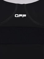 Off-White dress, women's luxury fashion, round neck dress, flared silhouette dress, designer dress