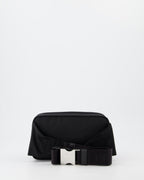 Prada belt bag, Re-Nylon accessory, black belt bag, luxury menswear, designer accessories