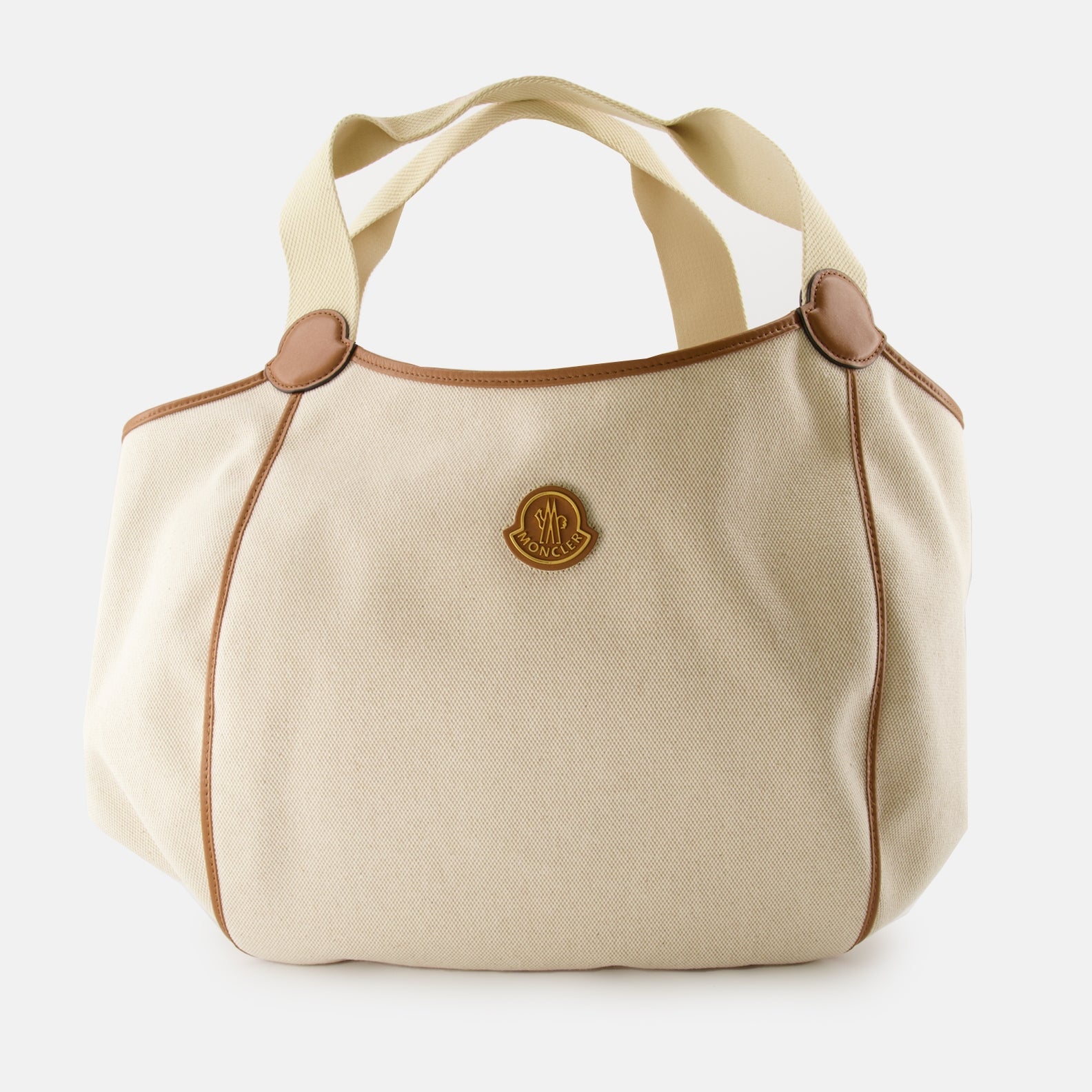 Moncler Nalani Tote, Luxury Beige Bag, Women's Designer Tote, High-End Accessories, Fashion Tote Bag