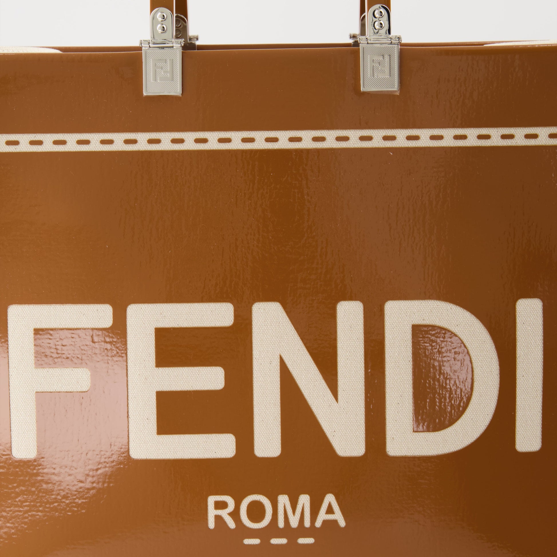 Fendi Sunshine tote, luxury handbag, brown tote bag, high-end accessories, women's designer bag