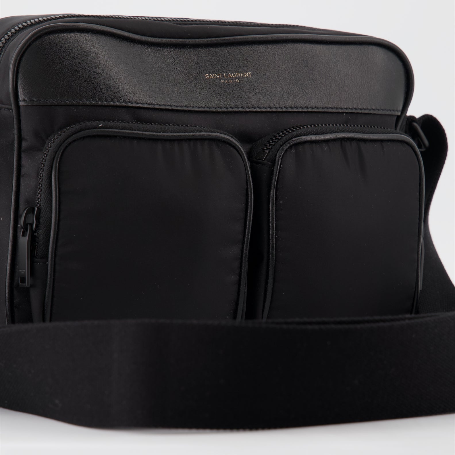 Saint Laurent camera bag, black nylon bag, men's luxury bag, men's accessories, high-end fashion