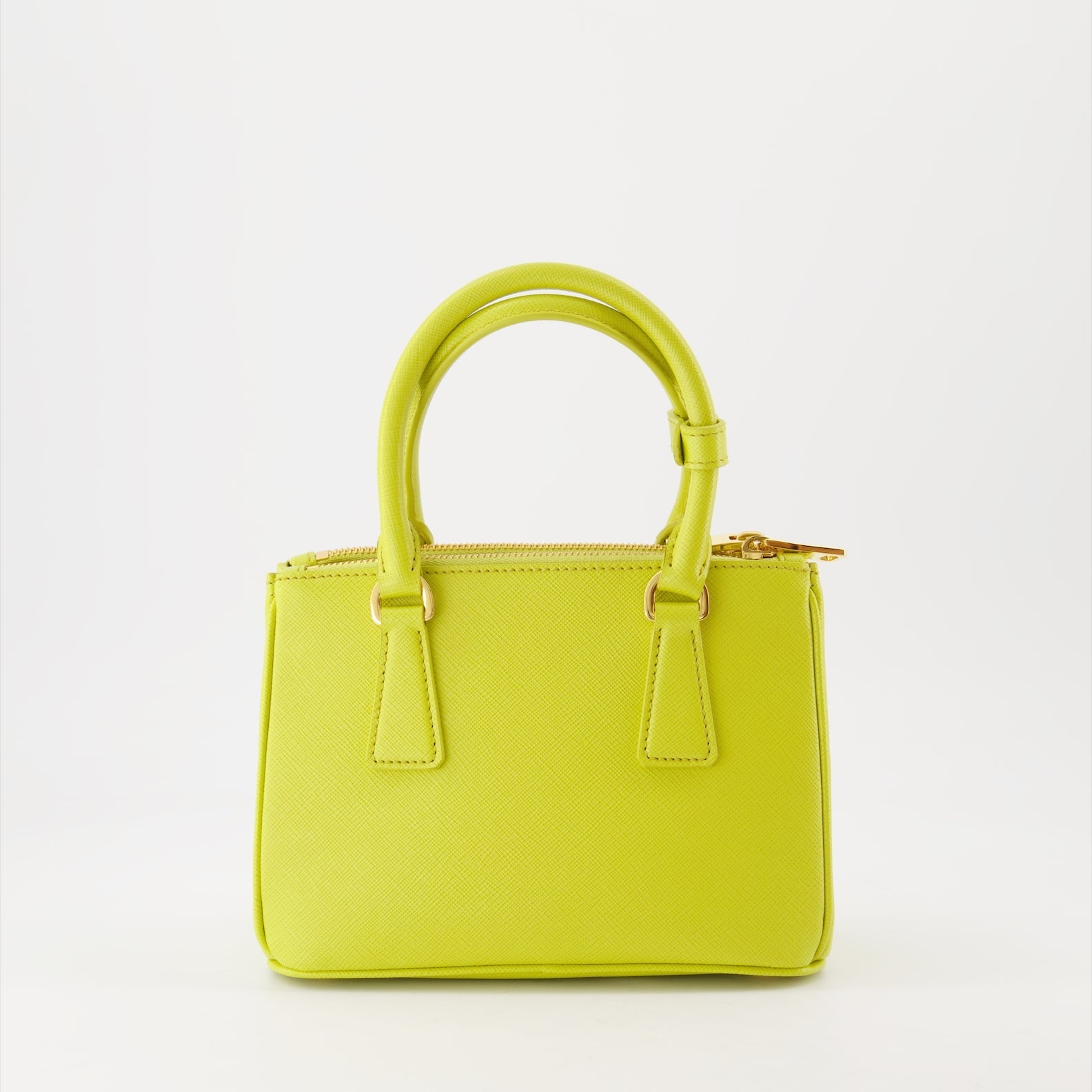 Prada handbag, Saffiano leather bag, luxury women’s bag, yellow Galleria bag, designer bags