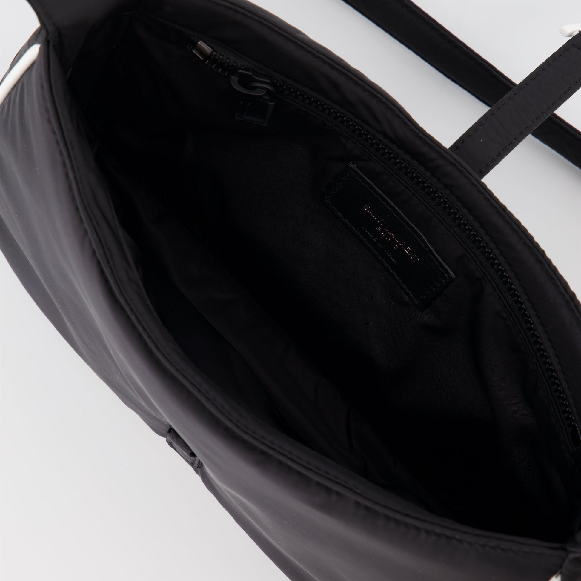 Saint Laurent bag, men's luxury bag, black nylon bag, designer men's accessory, high-end fashion