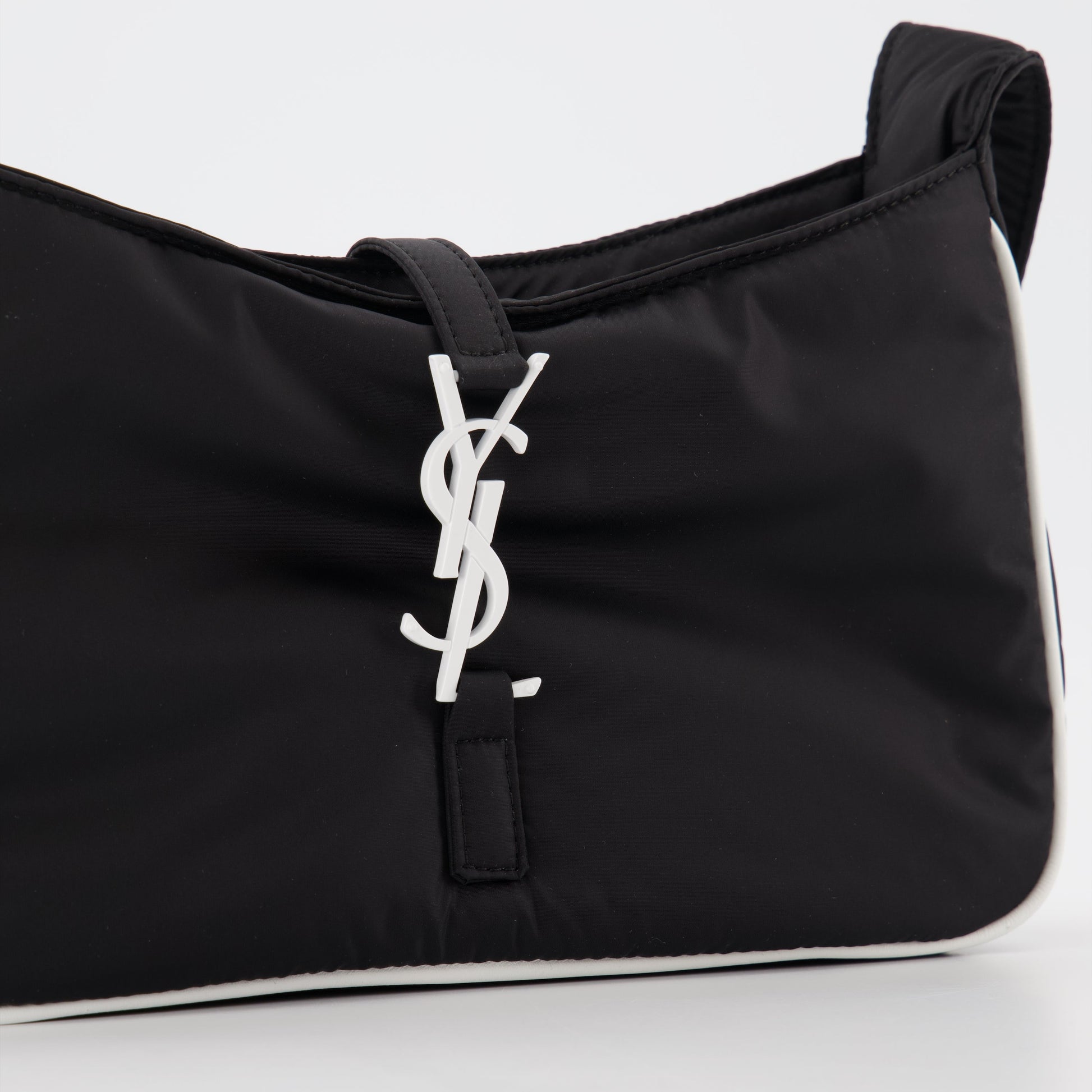 Saint Laurent bag, men's luxury bag, black nylon bag, designer men's accessory, high-end fashion