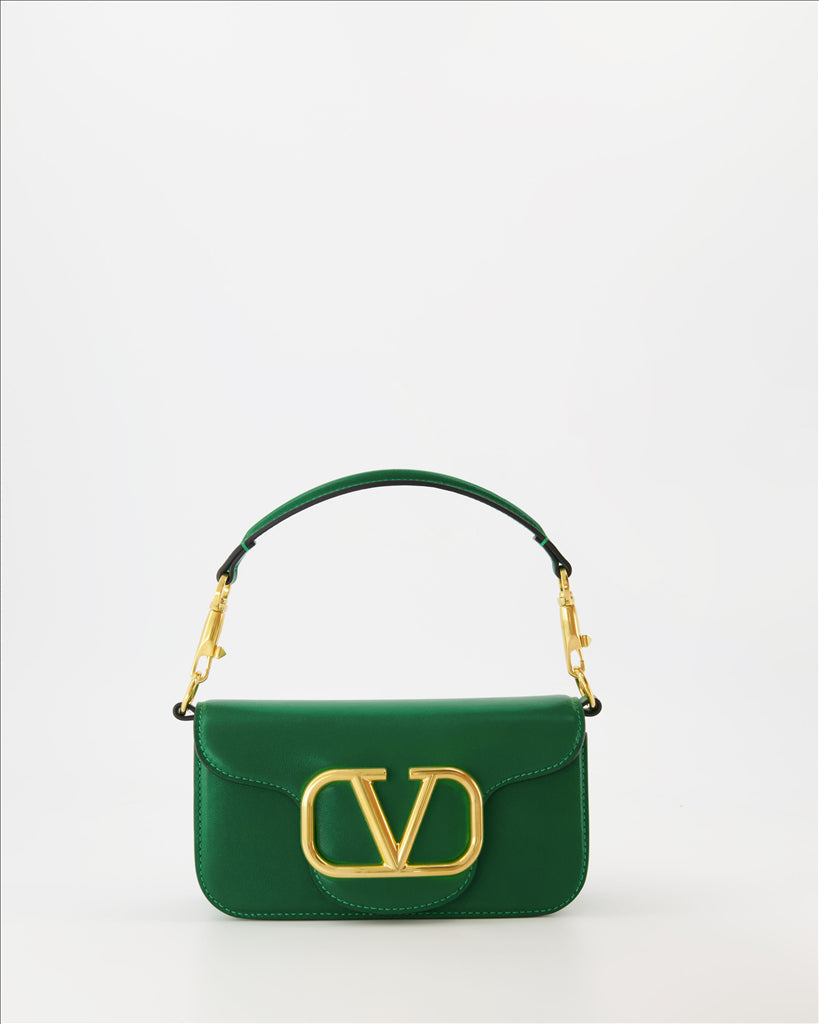 Valentino Garavani, Sac Locò, luxury green bag, designer women's bag, high-end fashion accessories