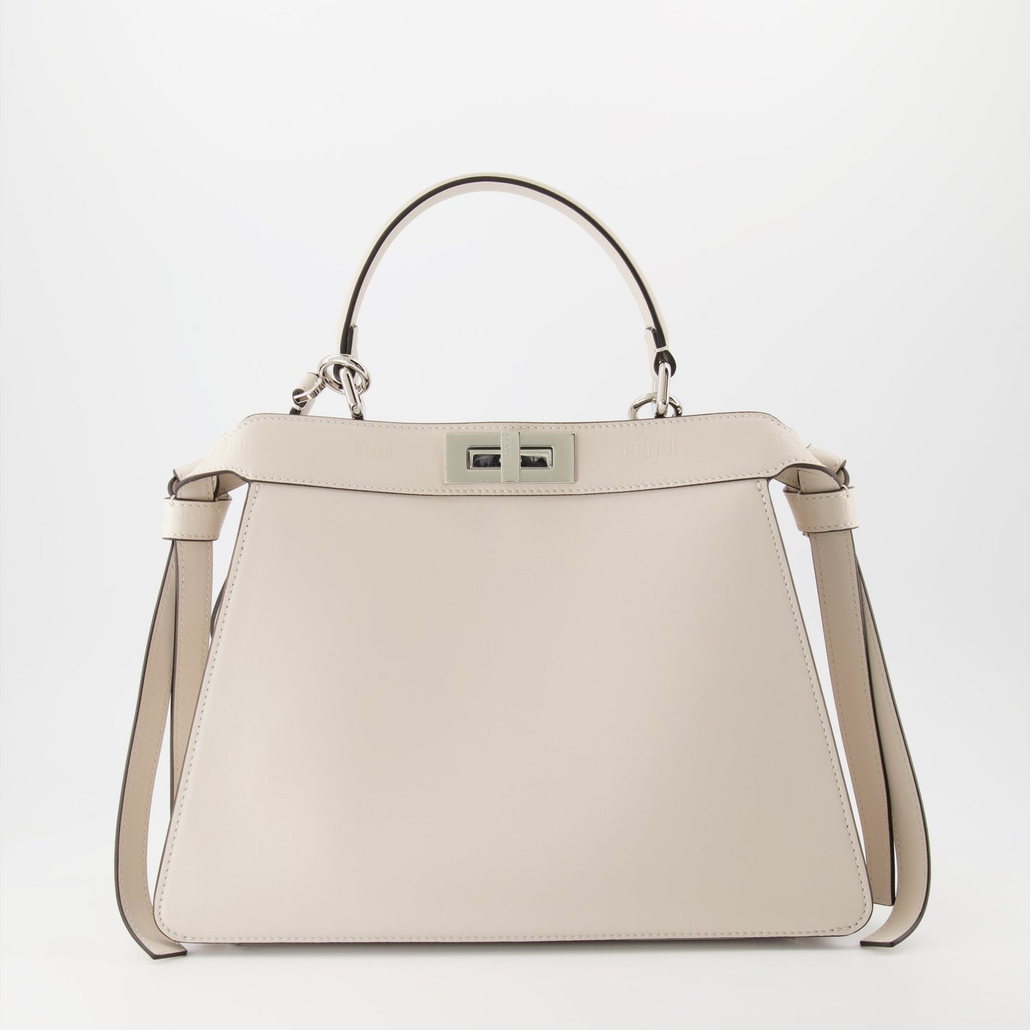 Fendi, Peekaboo ISeeU, Medium White Bag, Luxury Accessories, Women's Bag