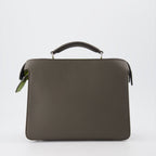 Peekaboo Fendi Bag, luxury men's handbag, Cuoio Romano leather, palladium accessories, Fendi ISeeU