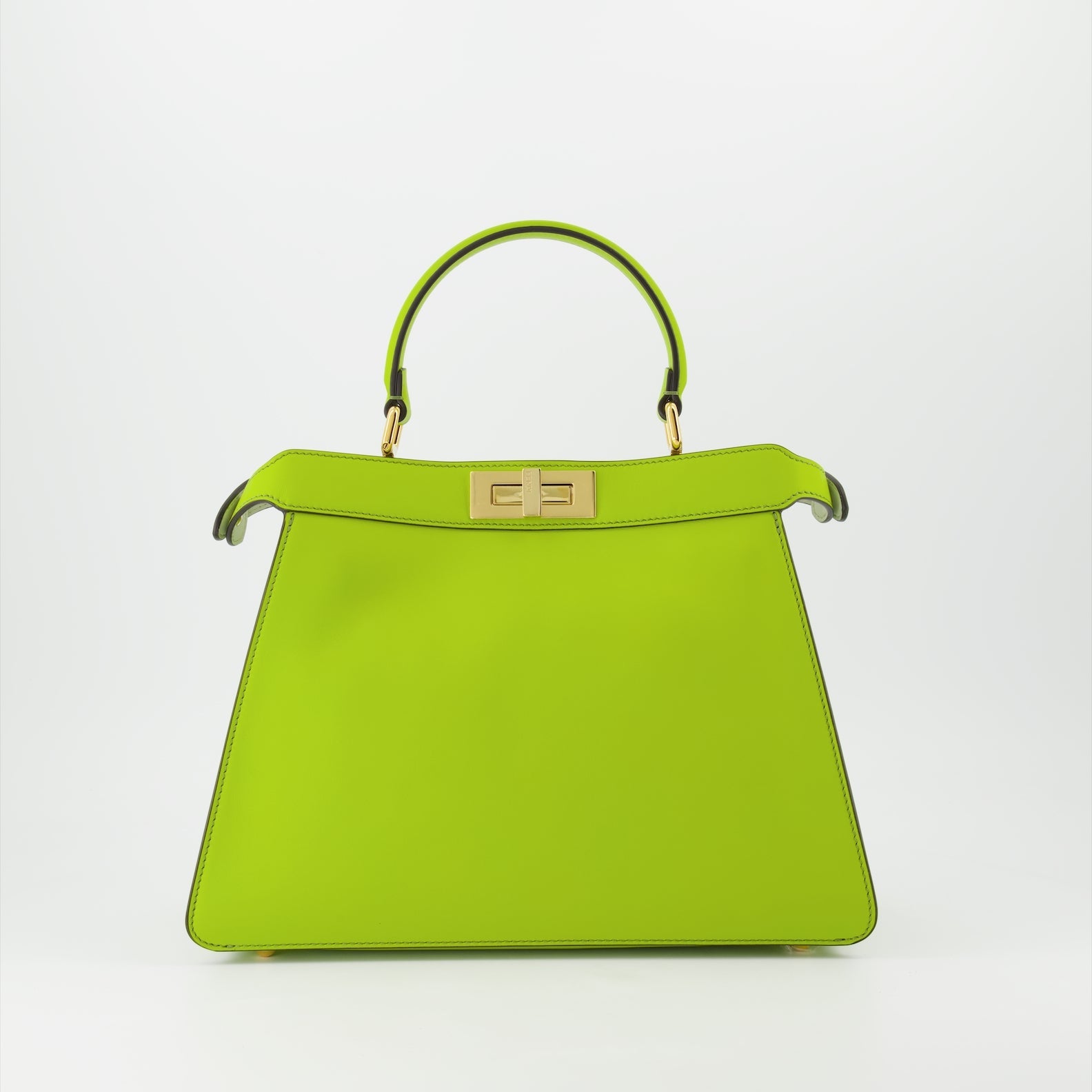 Fendi Peekaboo Bag, Luxury Leather Bag, Green Designer Bag, High-end Women’s Accessories, Fendi ISeeU