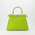 Fendi Peekaboo Bag, Luxury Leather Bag, Green Designer Bag, High-end Women’s Accessories, Fendi ISeeU
