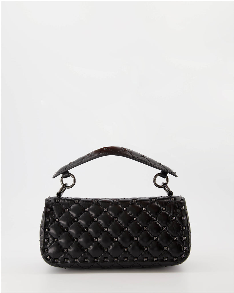 Valentino Garavani, Black Spike Bag, Luxury for Women, Elegant Accessory, Sophistication