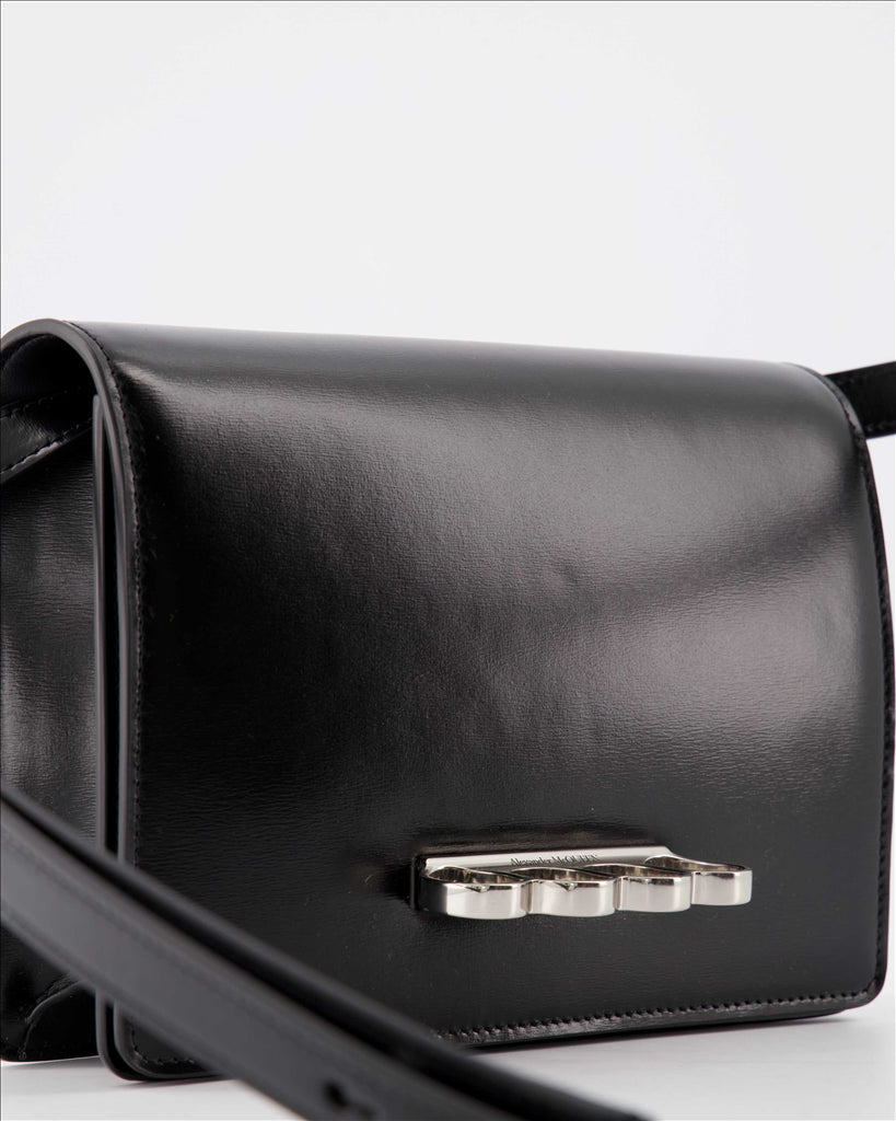 Alexander McQueen bag, luxury handbag, women’s luxury accessories, designer handbag, black leather bag