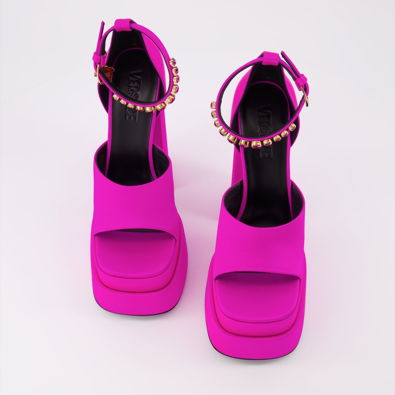 Versace sandals, Medusa Aevitas, luxury women's footwear, platform sandals, designer shoes