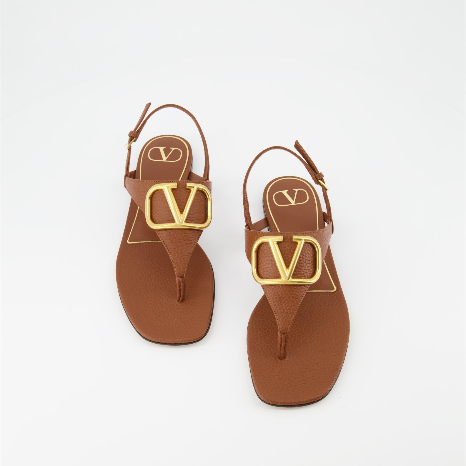 Valentino Garavani, VLogo sandals, luxury leather sandals, women's designer footwear, high-end fashion sandals