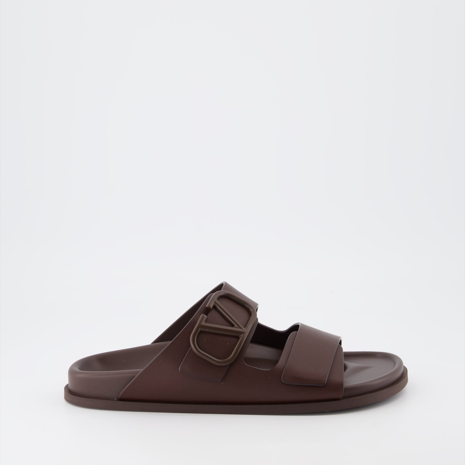 Valentino Garavani, luxury sandals, men's leather sandals, brown sandals, designer footwear